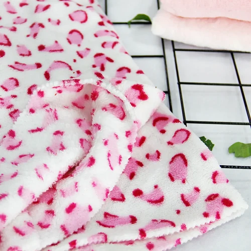 Coral Plush Fabric