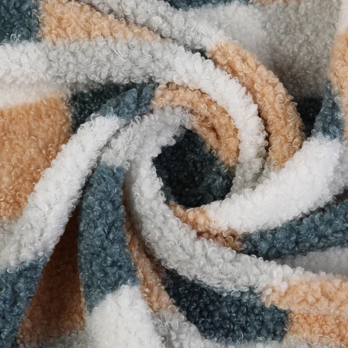 Plaid Print Sherpa fliiskangas