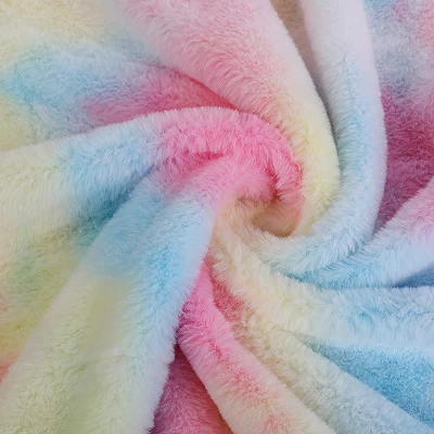 Rainbow Rabbit kunstkarusnaha kangas