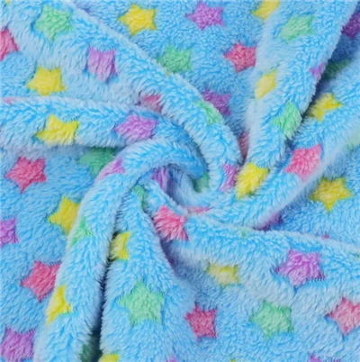 Star Prinditud Coral Velvet kangas