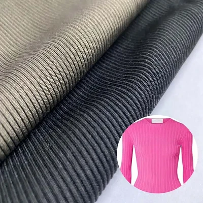 Ujumisriided Triibuline Rib Jersey kampsun kangas