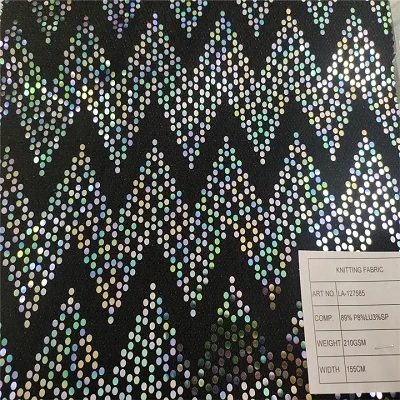 Stretch Knit Sequin Jersey kangas