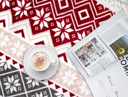 100%polyester Christmas Blanket