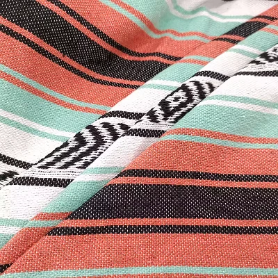 Cotton Mexican Blanket With Tassel