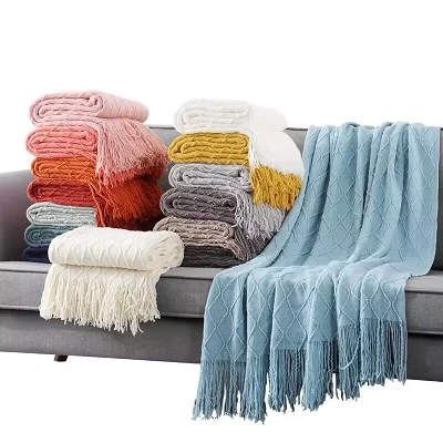 Tassel Jacquard kootud tekk